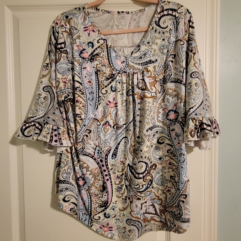 Paisley Print Women's Top